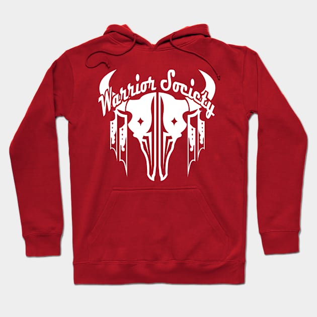 Warrior Society (Buffalo White) Hoodie by melvinwareagle